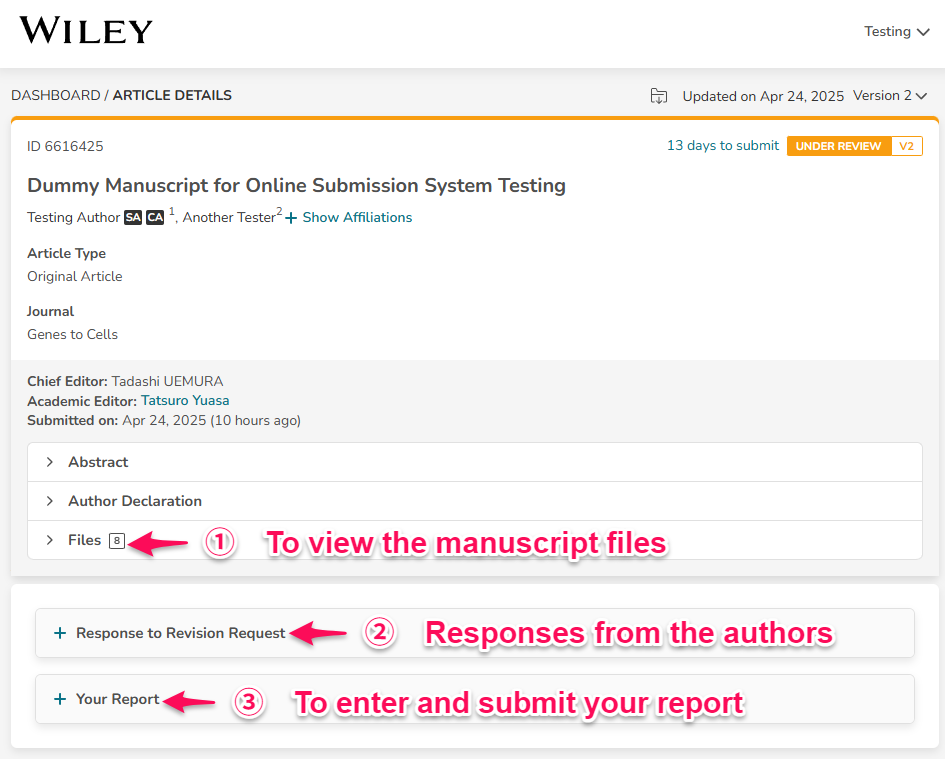 ReX Review Manual for Reviewers (GTC)